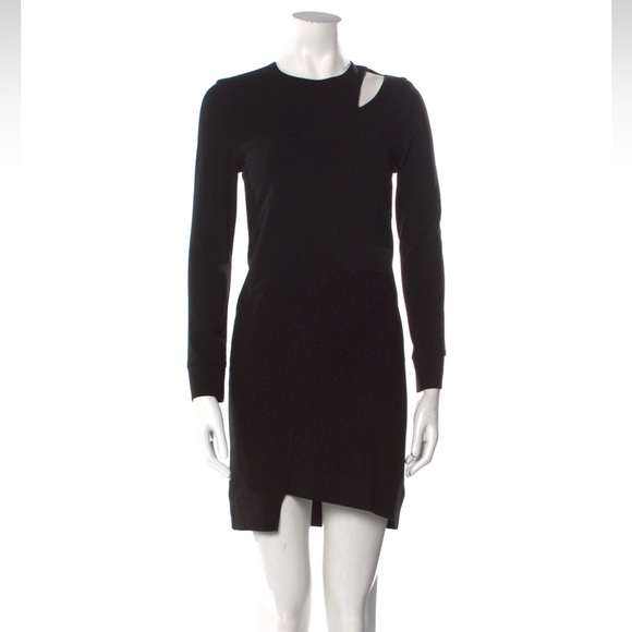 Designer IRO Stylish Black Assymetrical Dress with cutout - Picture 1 of 13